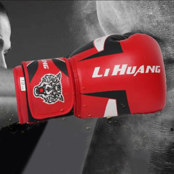 Boxing Gloves 6 8 10 12 OZ PU Leather Muay Thai Guantes De Boxeo Sanda Free Fight MMA Kick Boxing Training Glove For Men Women 250118