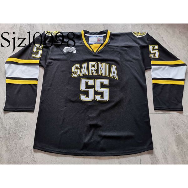 SJ98 Hockey jerseys Physical photos Sarnia Sting Larry Murphy Men Youth Women High School Size S-6XL or any name and number jersey