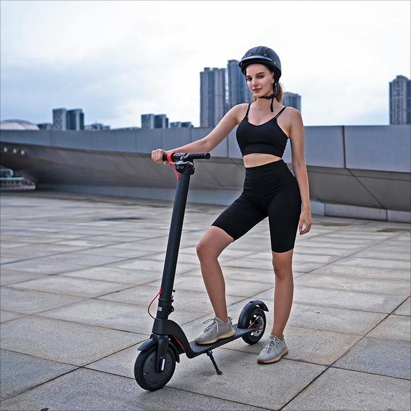 Electric Bicycle X7 portable foldable scooter high power lithium battery black aluminium magnesium alloy outdoor mobility scooter