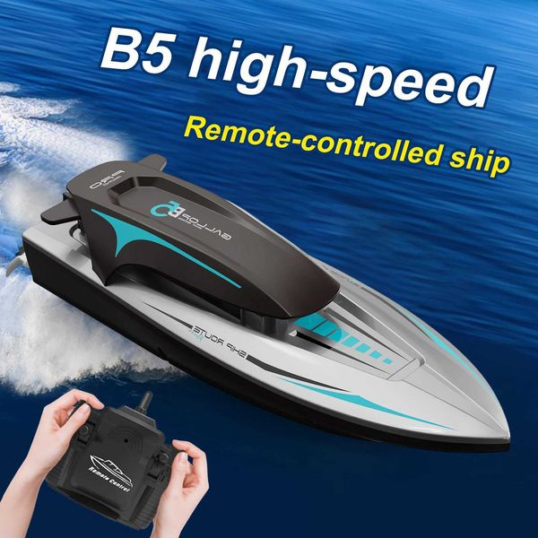 B5 Dual Drive Lights remote control boat meters RC boat water toy maximum speed of 20 kilometers-hour pool toyY240810