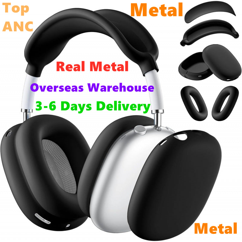 USA Stock for ANC Metal max pro 2 3 Earbuds Headphone Accessories Transparent Waterproof Protective case Maxs Headphones Smart Cover