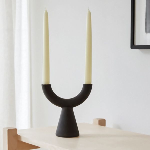 ddmygifts European style light black and white Y-shaped ceramic model room, bar, coffee shop, creative home, restaurant decoration A