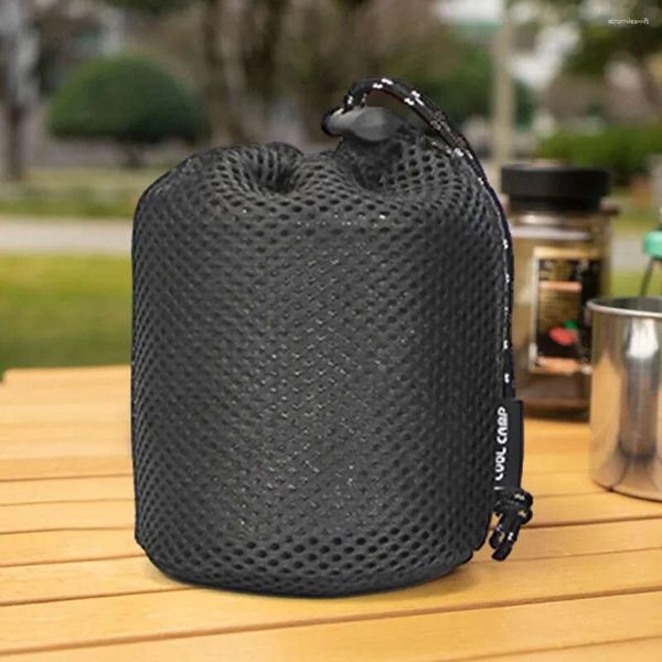 Camping Storage Cooker Stove Bags Tableware Protective Bag Portable Drawstring Bowl Plate Pot Organizer For Hiking Travel BBQ