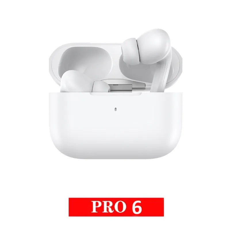 Pro 6 TWS Wireless Bluetooth Earphones Mini Pods Pro6 Earbuds Earphone Handfree Headset USB-C charging port For Xiaomi iPhone Headphone
