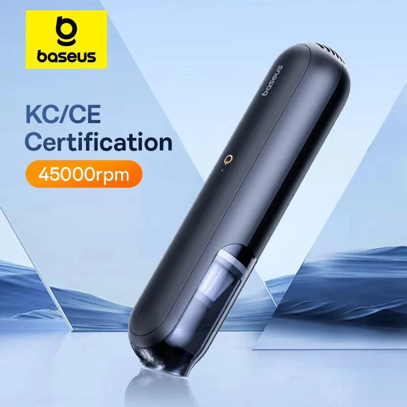 Baseus A0Pro Cordless HandheldCar Vacuum Cleaner Portable 30W High Power 45000rpm Suction Type-C Rechargeable Wet & Dr