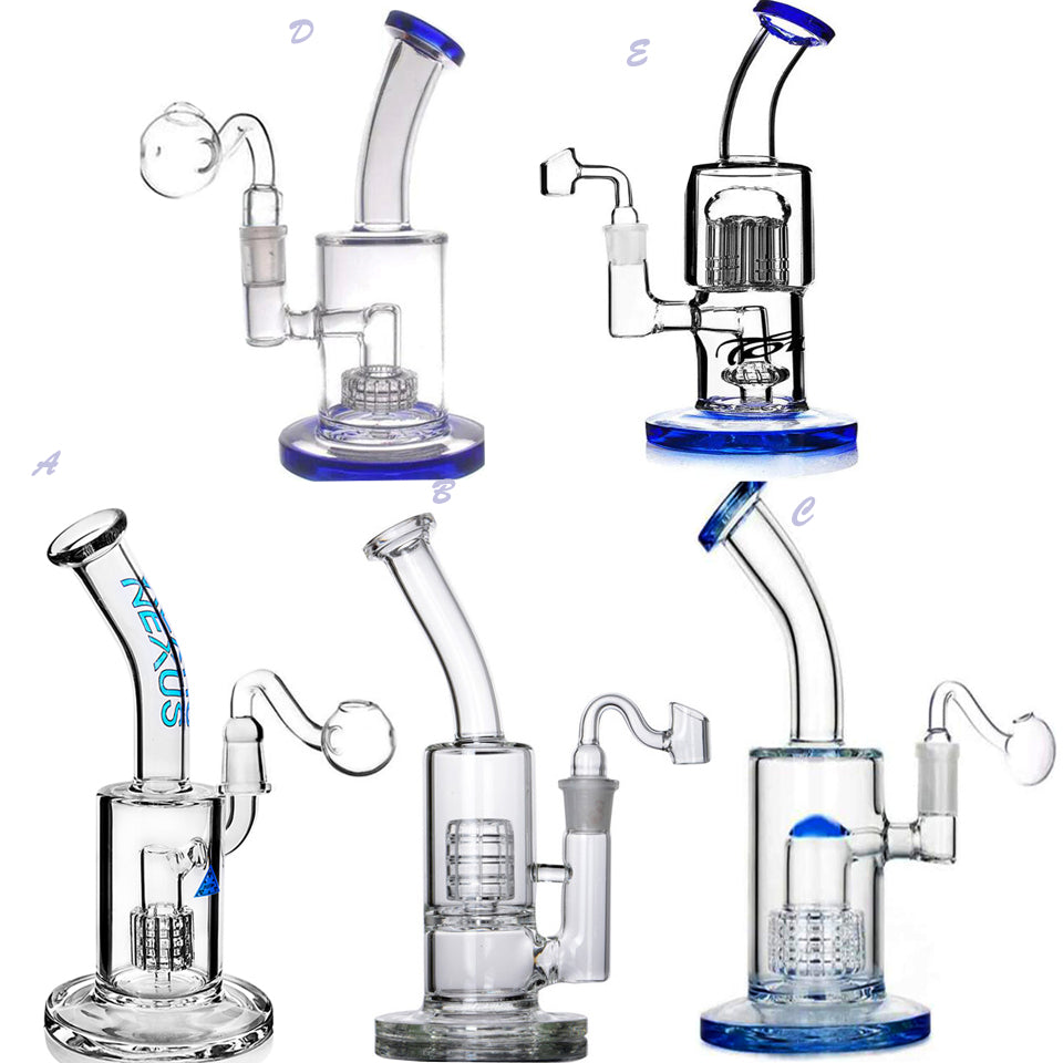 Matrix Perc Hookahs Glass Bongs Smoking Water Pipe Bubbler Dab Rigs Glass Water Bongs with 14mm banger