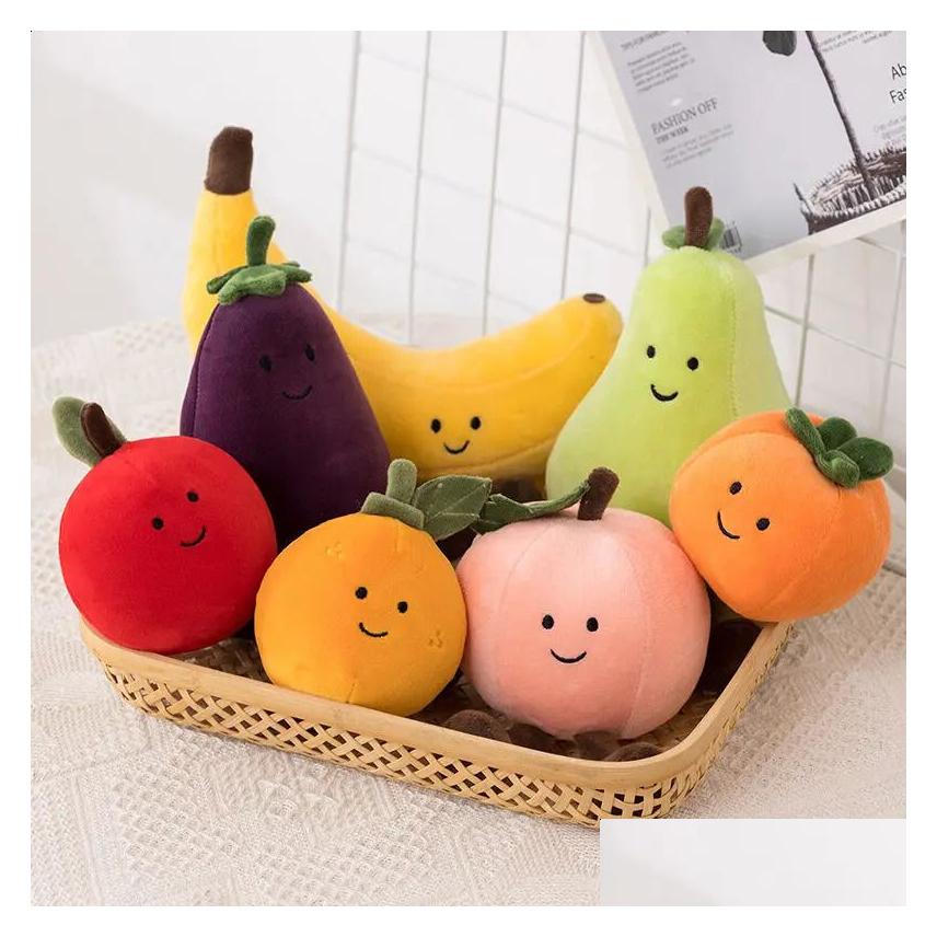Dolls Jelly Cat Fruit Party Cute Vegetable Toy Doll Family Bed Car Decoration Holiday For Girls And Ladies 240904 Drop Delivery Toys without logo