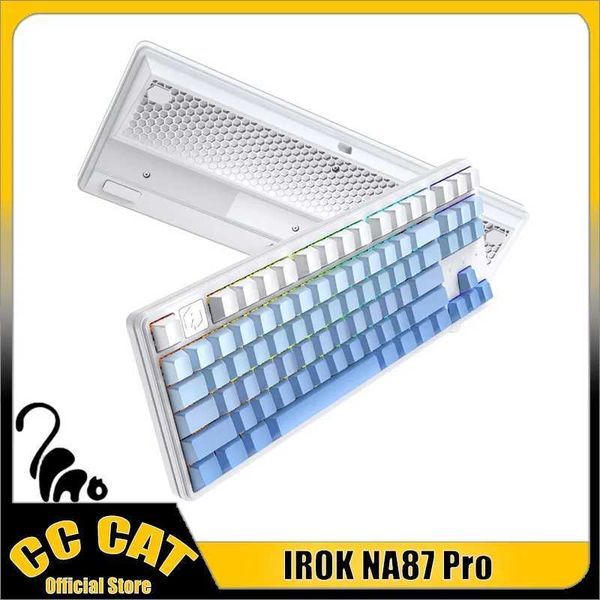 Keyboards Irok Na87 Pro Magnetic Switch Keyboard 8K Gaming Keyboard Low Delay Hot Swap Quick Trigger RGB Ergonomics Custom Gamer Varolant S2