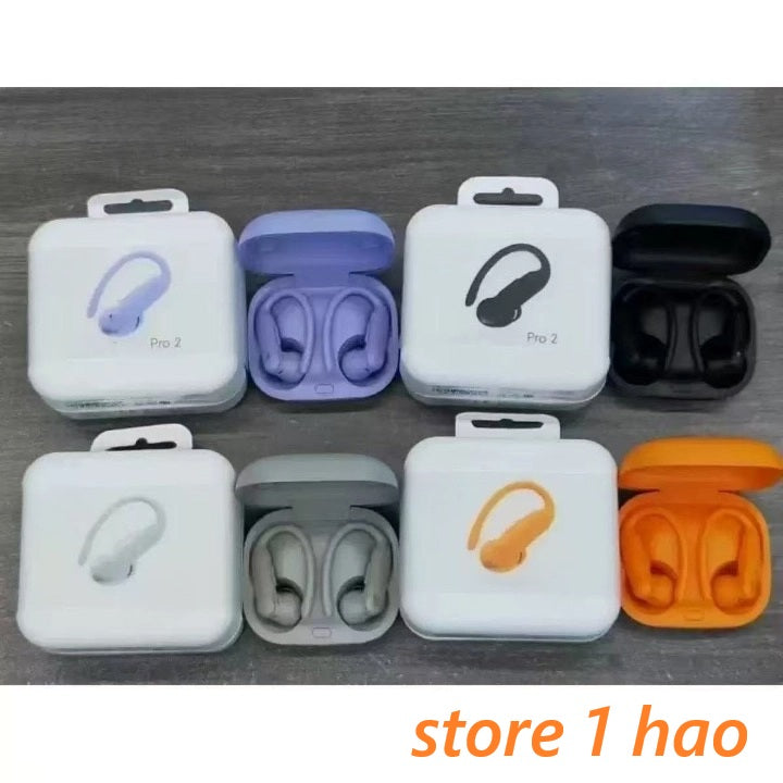 Sport Wireless Power Pro 2 Pop up Bluetooth Earphones - True wireless headphones, Bluetooth noise cancelling headphones, For Apple Samsung, Huawei,
