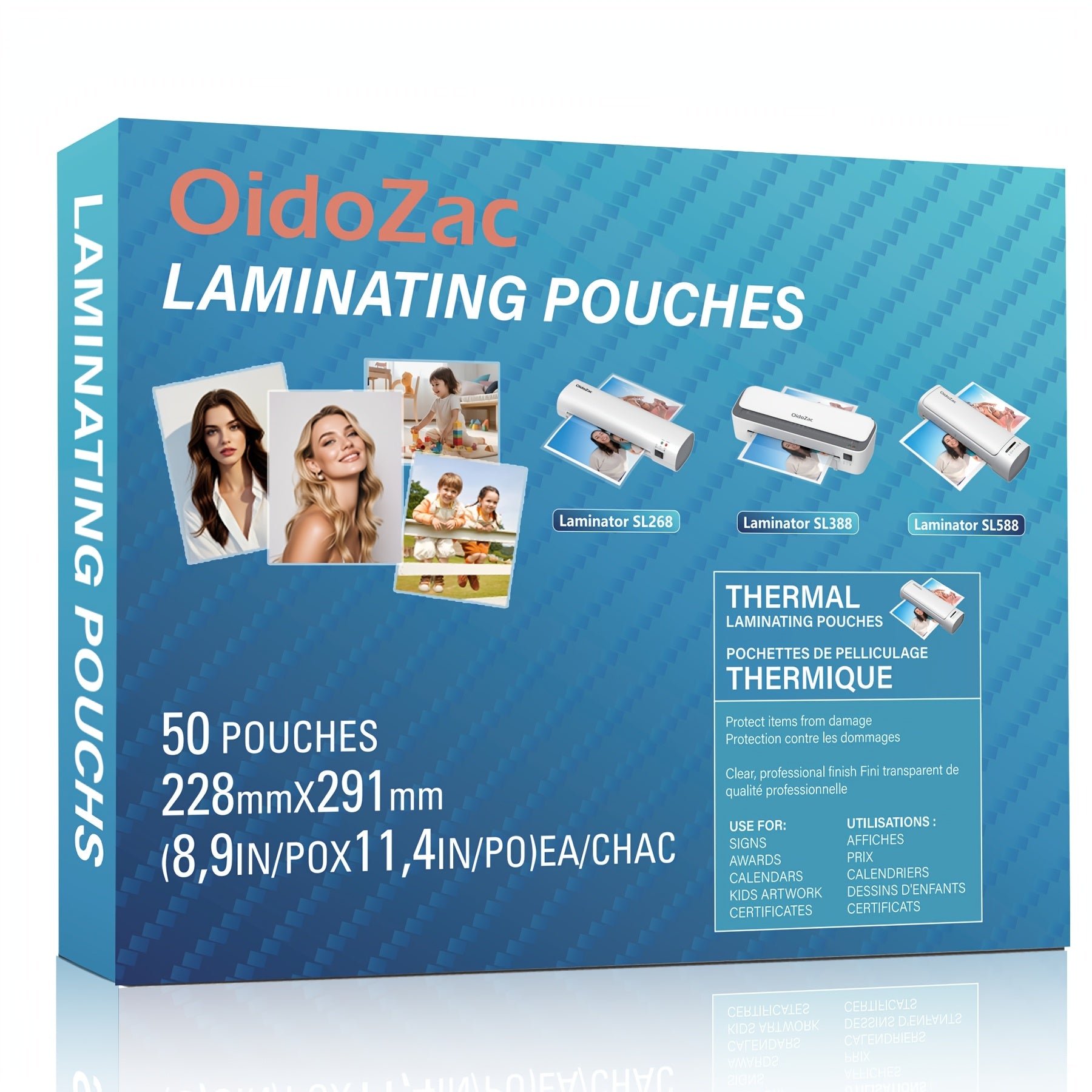 TEMU 100pcs Oiodoaz Pouches, Thickness, 9" X 11.5" (22.8 X 29.1cm), Clear Pvc Plastic Sheets For Office & School Supplies, Glossy Finish, Water &