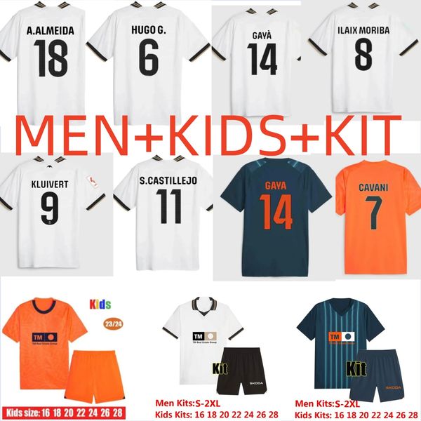 23 24GAMEIRO Valencias soccer jerseys GUEDES CAVANI camisetas de futbol Gaya men kids kit football shirts 2023 2024 CheryshevRivero C.SOLER