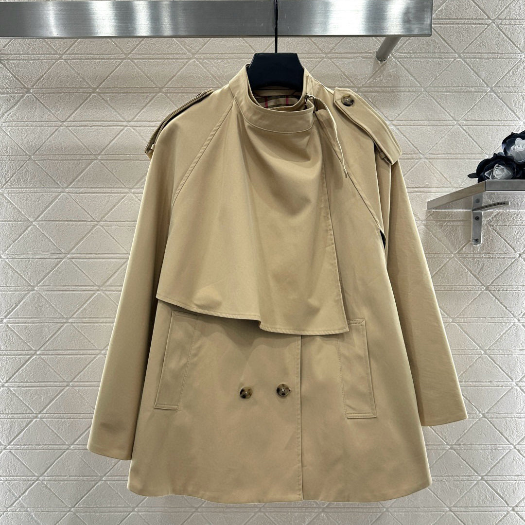 Designer Womens cape boutique trench coat tunic jackets classic brand winter clothes cloak coats temperament outerwear shawl Christmas plus size ove