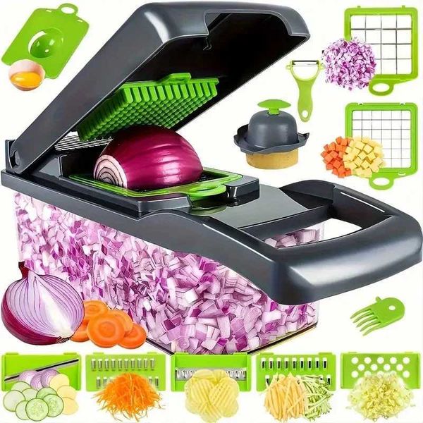 15 piece household multifunctional vegetable slicer 1 potato cup slicer Y250113