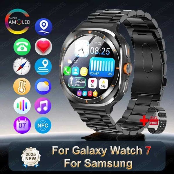 2025 New Watch 7 Super Smart Watch Mens HD wireless connections Call Clock Sports GPS NFC 1.5-inch AMOLED Screen Fitness Tracker Smart Watch