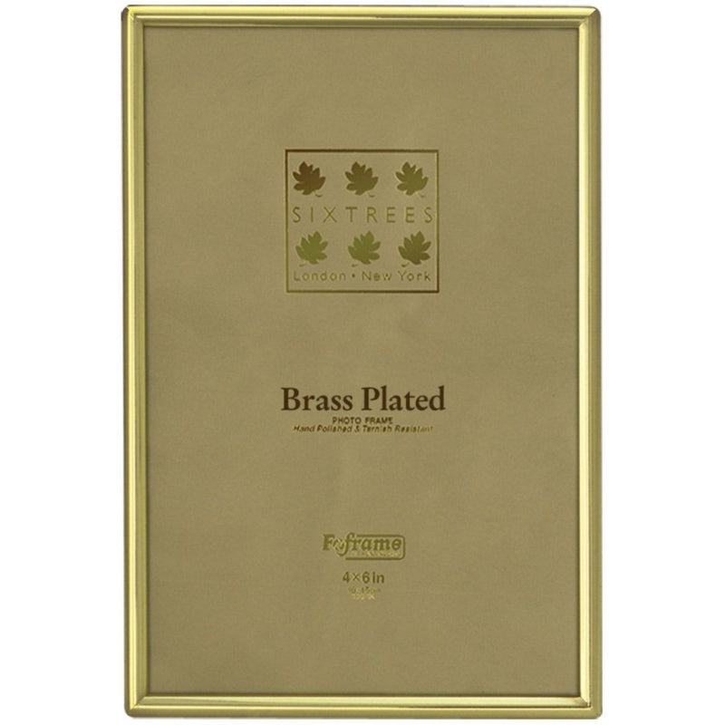 Sixtrees Hartford Photo Frame - Brass Plated - 8x10