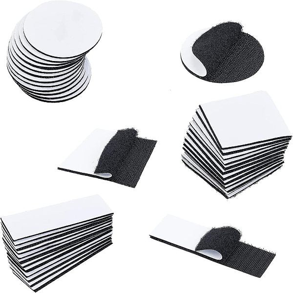 36 ensemble de 3 styles de bandes auto-adhésives double face à crochets et boucles