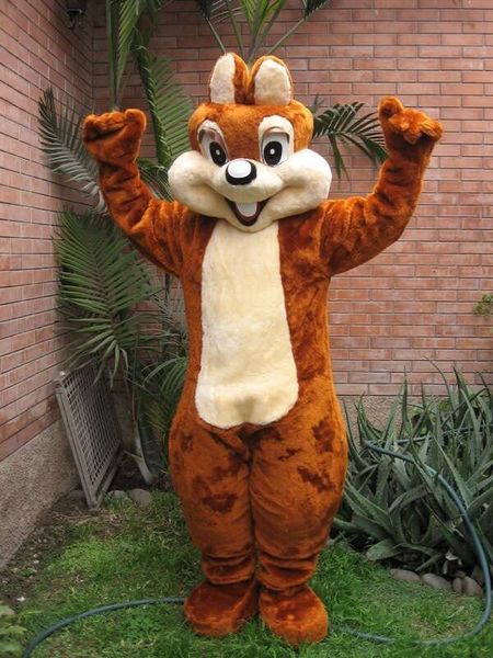 New Adult Hot Sale Foam CHIPMUNK SQUIRREL Cartoon Plush Christmas Fancy Dress Halloween Mascot Costume