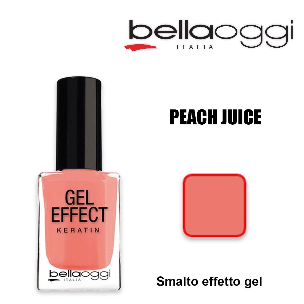 Keratina efecto gel Esmalte de uñas efecto gel con keratina melocotón juice
