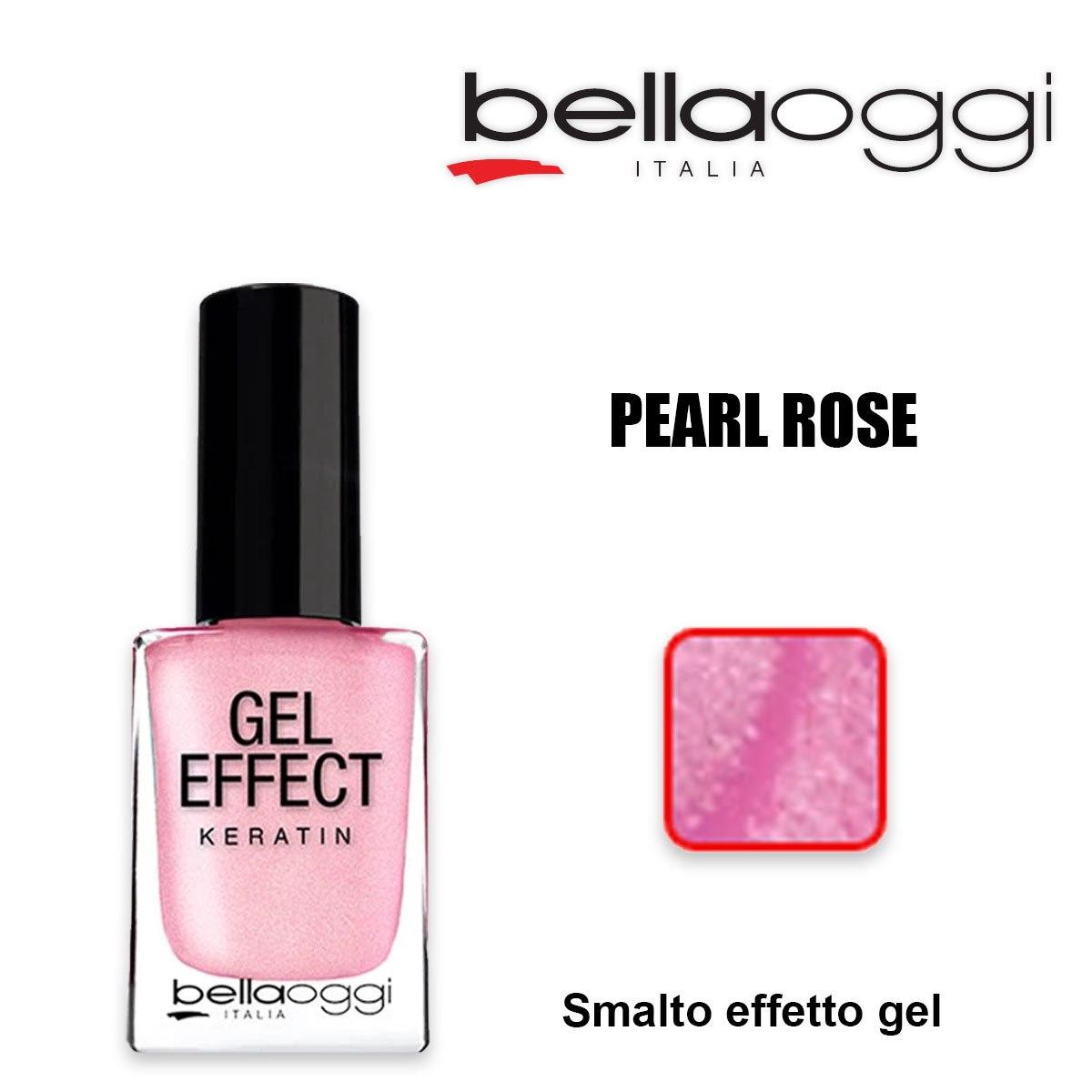 Gel effect keratin gel effect nail polish with pearl rose keratin