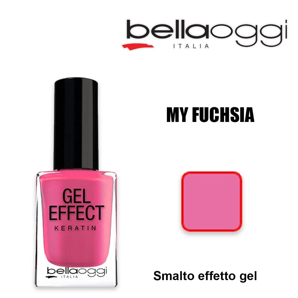 Gel effect keratin gel effect nail polish with my fuchsia keratin