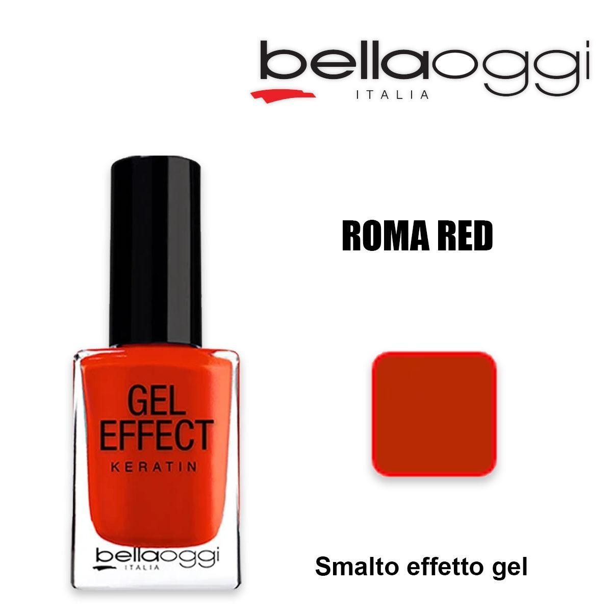 Gel effect keratin gel effect nail polish with roma red keratin