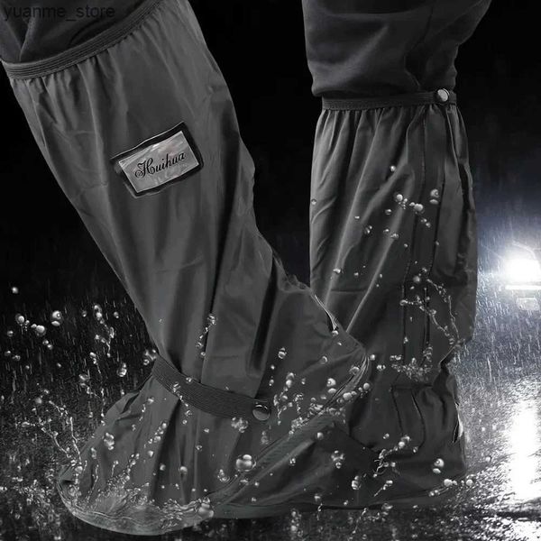 Rain Wear Reusable motorcycle scooter dirt bike rain shoe cover anti slip boot cover neutral bike shoe protector suitable for rainy days J24