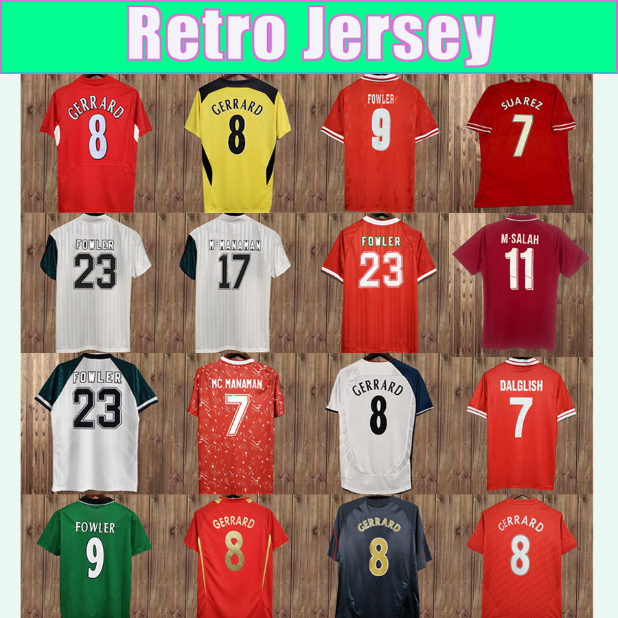 1989 1991 1995 FOWLER GERRARD Retro Mens Soccer Jerseys 2005 2006 TORRES SUAREZ OWEN BARNES KUYT Home Away 3rd Football Shirts Uniforms