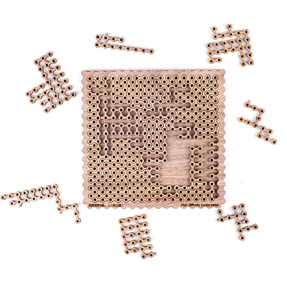 54-Piece Mind-Bending Wooden Jigsaw Puzzle for Adults - M1