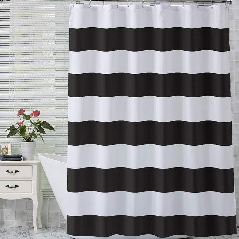 YL-37051 digital printed cloth shower curtain waterproof thick bathroom partition curtain with hook cross-border supply