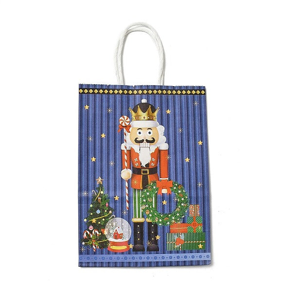 Christmas Nutcracker Kraft Paper Bags