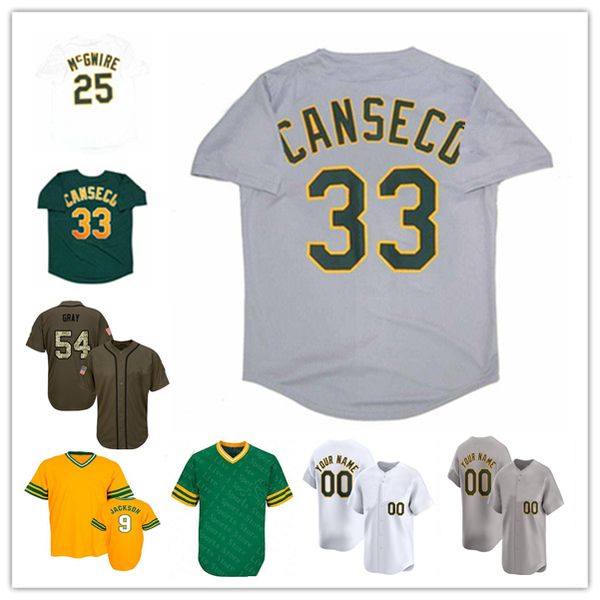 1995 Throwback WS Baseball Jerseys Rickey Henderson Mark 25 McGwire Jose Canseco Dennis Eckersley CARNEY LANSFORD DAVE STEWART WALT WEISS Re