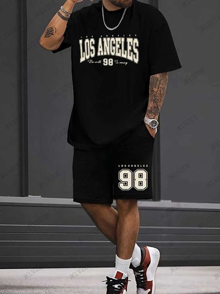 Men's Tracksuits Summer Mens de manga curta Sly T-Shirt Conjunto Los Angeles Principal Solor Sportswear Casual Sportswear Y2501112L1T