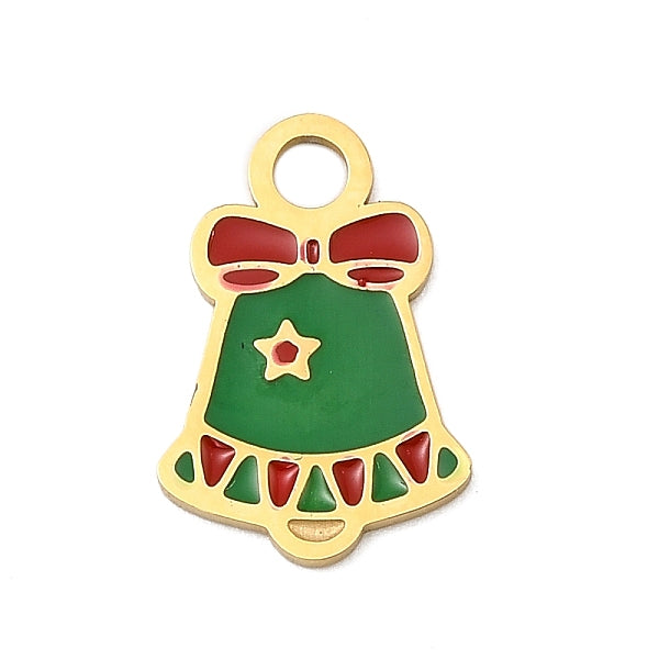 Weihnachten 304 Edelstahl Emaille Charms