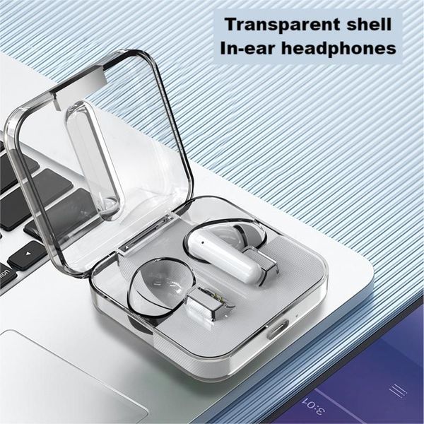 TWS Bluetooth wireless earphones In-ear headset Transparent shell Fingerprint control S168 Built-in Microphone High quality Sport Earphone M
