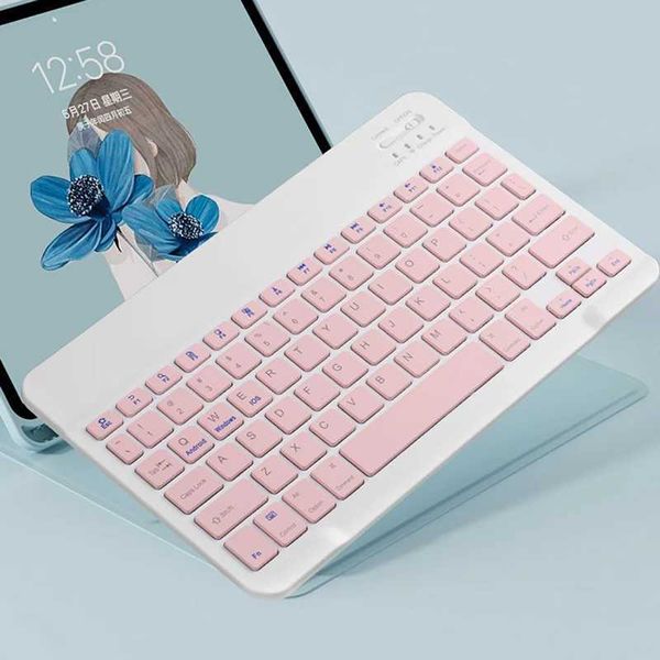 Keyboards Bluetooth-compatible WirelessKey board For Android IOS Windows Slim Mini Keyboard For Samsung Phone Tablet iPad Keyboard z241127