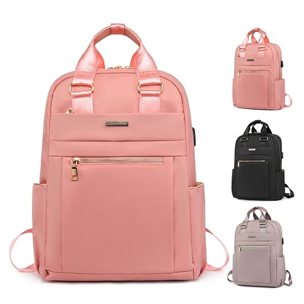 Waterproof Laptop Backpack Anti Theft Protective Travel Bag Notebook 3 4 5.6 Inch Case For book Air Pro USB Charger Women