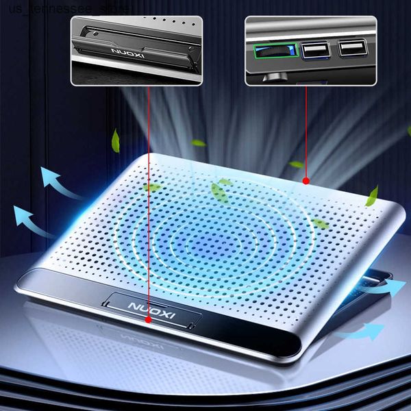 Laptop Cooling Pads Aluminum Alloy Laptop Cooler Stand 11-18 Ultra Slim Quiet Notebook Radiator Portable PC Computer Cooling Pad J241125