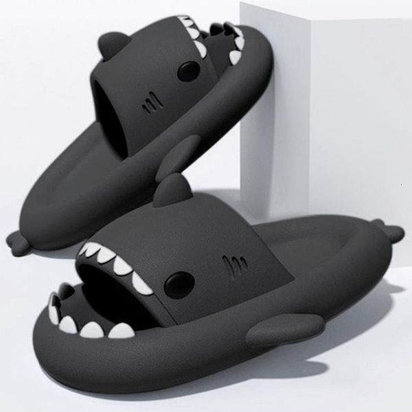Summer Men Shoes Shark Slippers Indoor House Shoes Non-Slip Slides Shark Flip Flops Couples Outdoor Sandals Funny Slippers Women126586