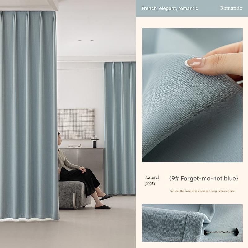 A571 American retro double-sided chenille bedroom full blackout curtains retro green French medieval style environmentally friendly antibacterial cu