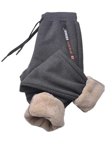Calça masculina inverno grosso quente lã de molhas de moletom masculino jogadores sportswear calças casuais mais tamanho 6xl 7xl 8xl s251157