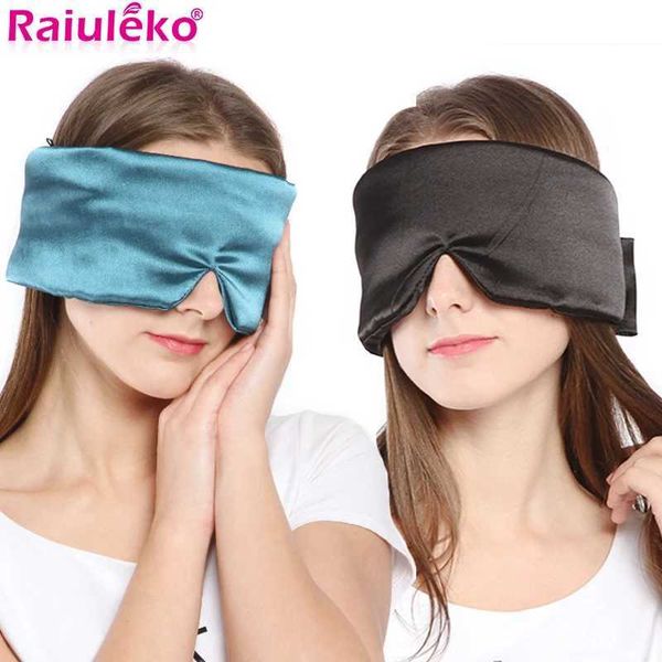 Sleep Masks 3D satin fabric cover soft eye shadow household sleep eye mask office eye mask bandage fatigue relief sleep travel eye mask G240