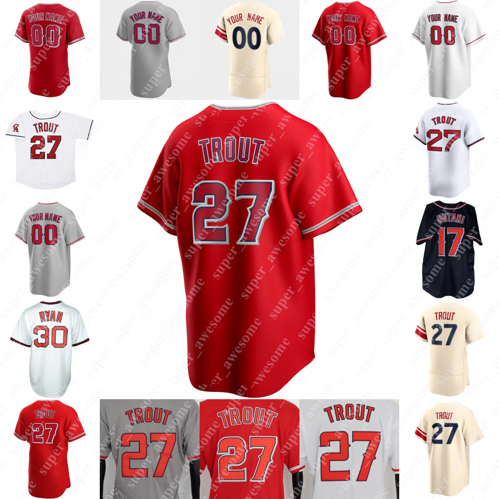 Mike Trout Baseball Jersey Jo Adell Zach Neto Taylor Ward Logan O&#039;Hoppe Yoan Moncada Nolan Schanuel Yusei Kikuchi Kyren Paris Luis Rengifo Jorg