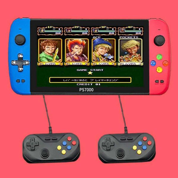 Handheld Game Console 7 inch quad-core A7 1.3GHZ HD LCD Screen 3000+ Games Retro Game Machine Portable Handheld Game Player Y240808
