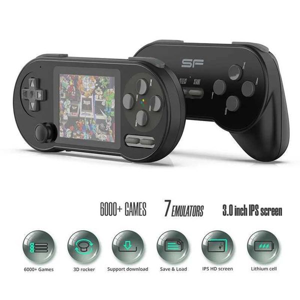 Game machine SF2000 3 Inch Sn Handheld Game Console Player Portable Game Player Built-in 6000 Games For port AV Output Z241028