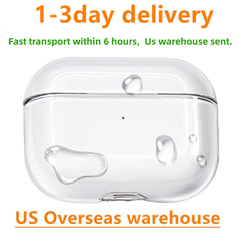USA Delivery ANC Top quality for airpods pro 2 3 airpods 4 max 2 earphones Solid Silicone Cute Protective Headphone Cover Wireless Charging Box Shoc