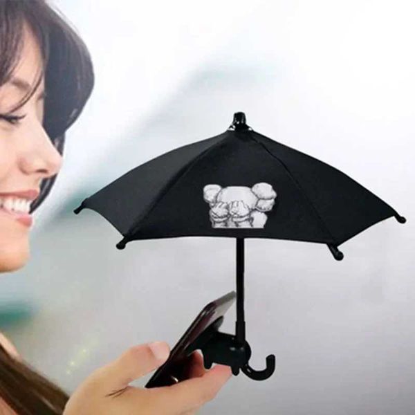 Mounts Holders Universal Mini Umbrella Stand With Suction Cup Cell Phone Rac Cute Kawaii Outdoor Cover Sun Shield Mount For iPhone Holder Ne