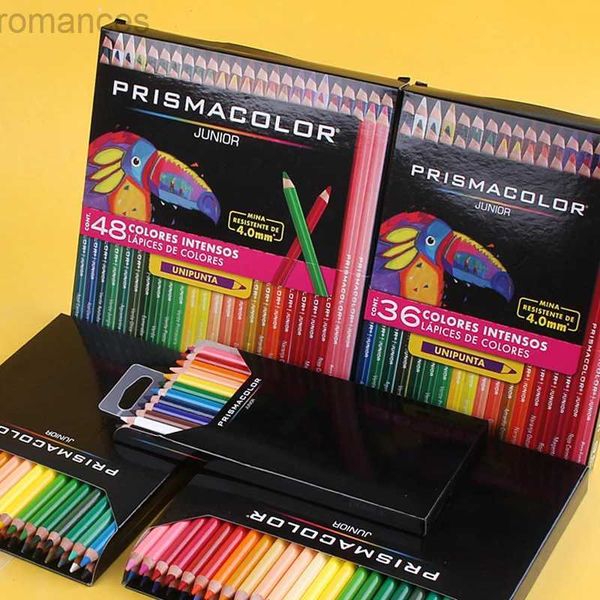 FFUS Pencils Prismacolor 12-24-36-48 Color Oil Painting Pencil Set Wooden for Sketching School Students Art Supplies Crayon d240510