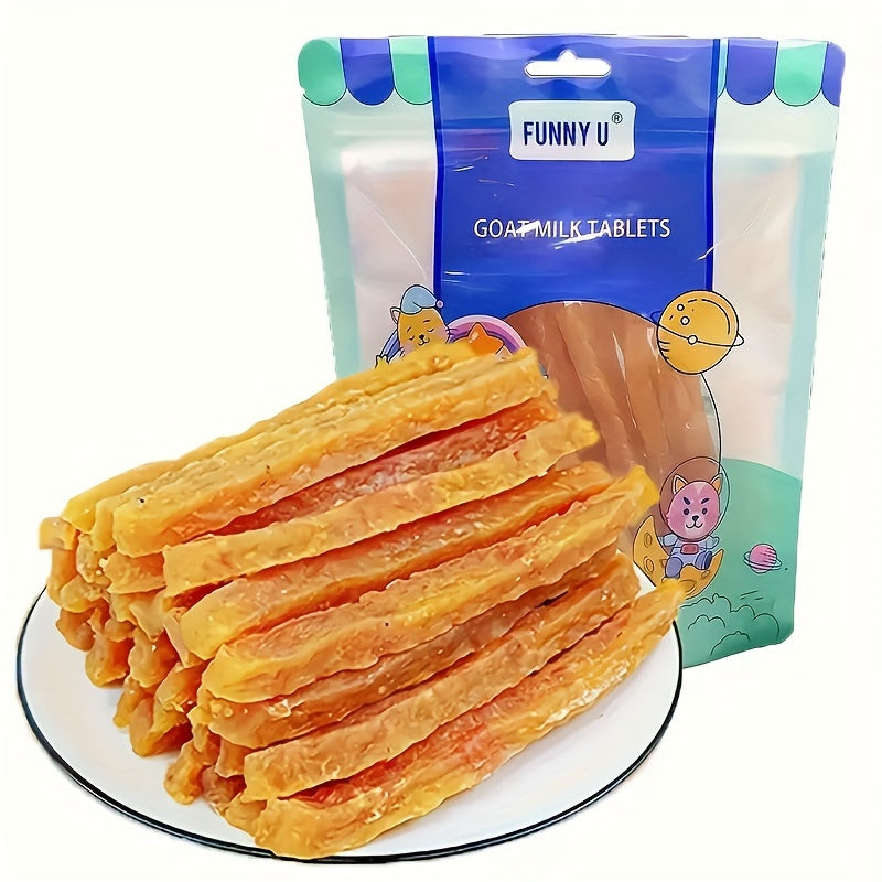 TEMU 100g-300g Soft & Dried Milk Chicken-duck Sticks - High-protein, , Healthy Training Treats For Small, Medium, And Large Dogs - Perfect Reward For