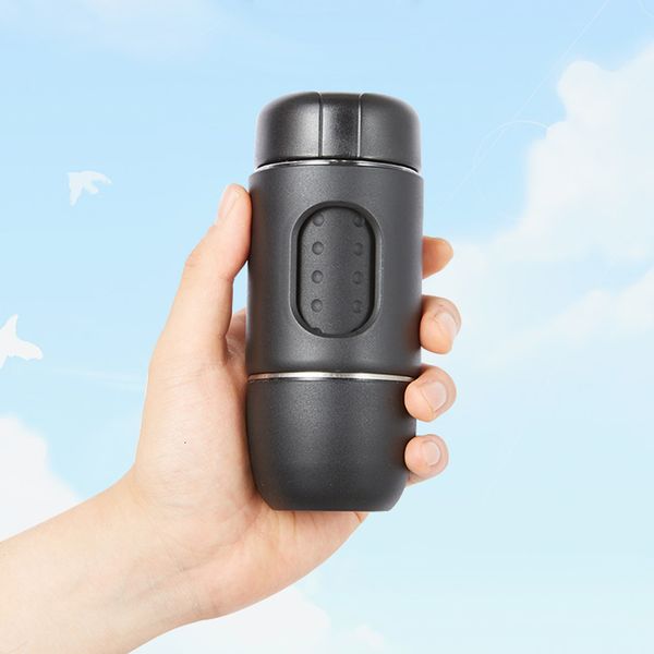 Mugs STARESSO MINI Upgrade Espresso MultiFunction manua lCoffee Maker SP200M Manual Capsule powder Portable outdoor 230829