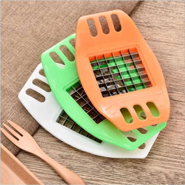 Stainless Steel Potato Cutter Kitchen Accessories Vegetable and Fruit Slicer Chopping Machine Gadgets Dining Bar Accessory ToolsXJ240903